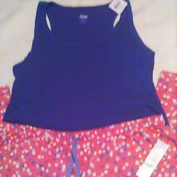 Pajama Set Hue /Jenni Pants & Tank Sailor's Delight Large NWT - Picture 4 of 6